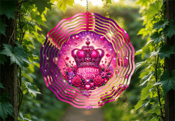 Download Pink Happy Birthday Wind Spinner Design - Wind spinner Collection