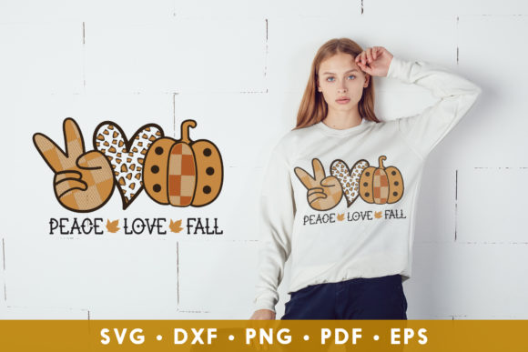 Download Peace Love Fall, Pumpkin - Premium Resources