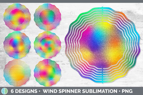 Download Rainbow Wind Spinner | Sublimation Desig - Wind spinner Collection