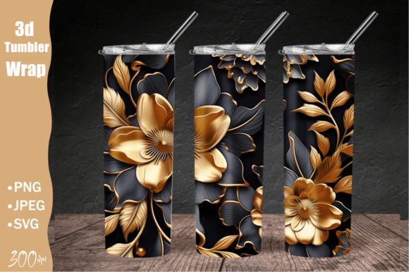 Download 3D Flower Tumbler Wrap, Wild Flowers - 3d flower tumbler Collection