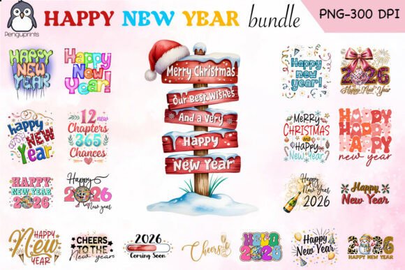 Download Happy New Year Sublimation Bundle - New year sublimation Collection