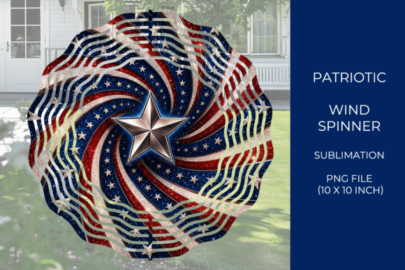 Download Abstract Patriotic Wind Spinner - Wind spinner Collection
