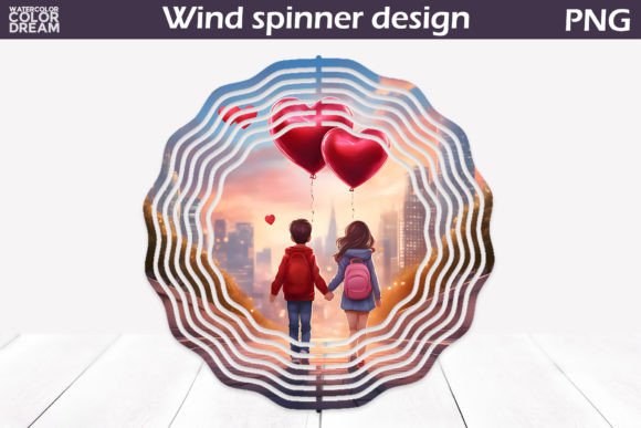 Download Love Wind Spinner Sublimation - Wind spinner Collection