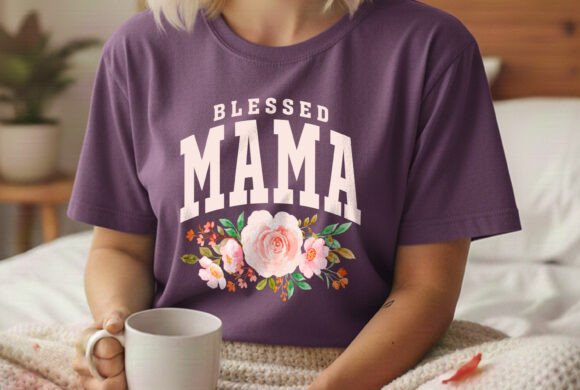Download Blessed Mama Mothers Day Tshirt Design - Blessed mama Collection