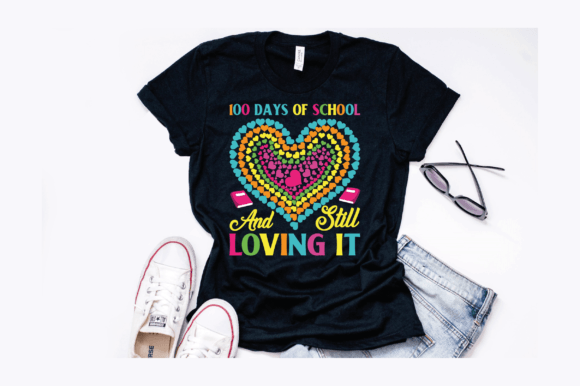 Download Cute 100 Days of School Hearts Design - Premium Resources