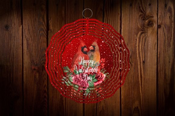 Download Wind Spinner Love Valentines Cardinal - Wind spinner Collection