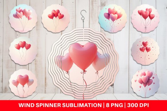 Download Wind Spinner Love Balloon - Wind spinner Collection